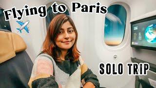 FLYING FROM DELHI TO PARIS! ️  My Longest Solo Trip Yet! Europe Solo Trip #KikiInParis