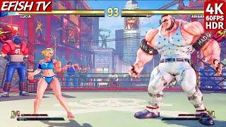 Size doesn't matter...Lucia vs Abigail (Hardest AI) - Street Fighter V