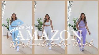 Amazon Workout Sets Haul | Under $40!! | Tummy Control & Support | Cute & Sporty/ Athleisure