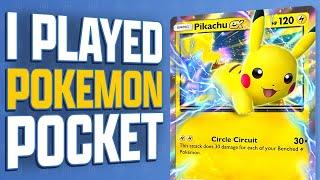 I played POKEMON POCKET!! Marvel Snap meets Pikachu! Reactions from a pro! - Pokemon TCG Pocket