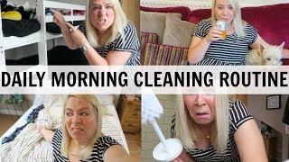 REALISTIC DAILY MORNING CLEANING ROUTINE OF A MUM!