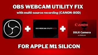 How to Fix EOS Webcam Utility Error (Canon 80D) + Multi Source Recording in OBS For Mac Users