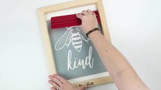 DIY Screen Printing with Speedball's Beginner Screen Printing Craft Vinyl Kit