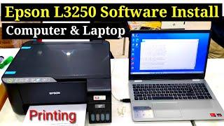 Epson EcoTank L3250 Driver Install, L3250 Software Install Computer , how to connect laptop l3250