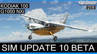 SU10 Beta Tagebuch #06 - Kodiak 100 - G1000NXi - Wetterradar & Visual Approach  MSFS 2020 Deutsch