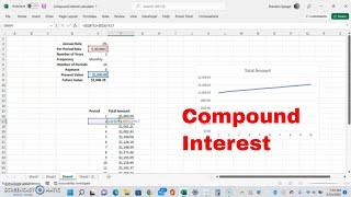 compound Interest calculator With Schedule And Graph In Microsoft Excel! #msexcel #howto #tutorial