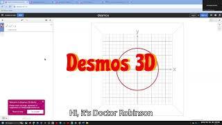Desmos 3D graphing calculator with screen reader commands