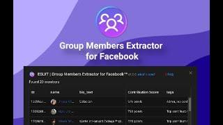 Group Members Extractor for Facebook™
