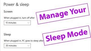 How To Disable Sleep Mode In Windows 10 Pc & Adjust Sleeping Time
