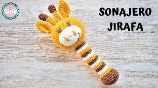 APRENDE A TEJER ESTE SONAJERO DE JIRAFA  - FÁCIL - CROCHET