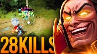 Beautiful SUNSTRIKES!! Epic 28 Kills Invoker vs Storm Spirit Mid | Dota 2 Invoker