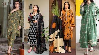 kameez salwar design for winter season 2025 | Printed Dress Design 2024 | Stylish Printed dress