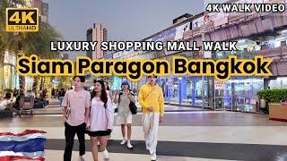 [4k HDR] Bangkok Siam Paragon Shopping Mall Walking Tour