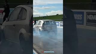 Zetec Turbo Fiesta Launch Fail  #carfail #santapod #fordfiesta #dragracing