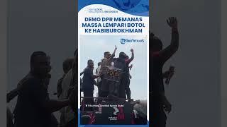 Detik-detik Massa Demo Lempari Botol ke Habiburokhman, Waketum Gerindra Mau Naik ke Mobil Komando