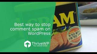 Stop Comment Spam on WordPress [Easy Fix!] Spam comments stop here! No more spam on WordPress