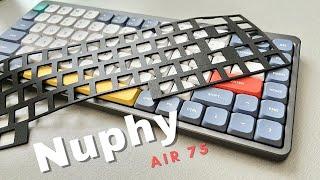 【keyboard Live】Nuphy Air75 modding｜low profile switches lube｜make Slim Mech keyboard sound better