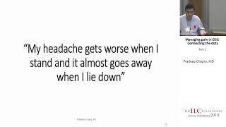 Dr. Pradeep Chopra, MD | Managing pain in EDS: Connecting the Dots Part 1