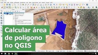 Criar shapefile e calcular a área de um polígono no QGIS