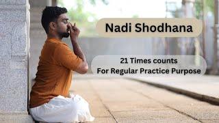 Nadi Shodhana Pranayama 21 Times counts with Guided Breathing