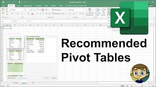 Advanced Excel - Using "Recommended Pivot Tables"