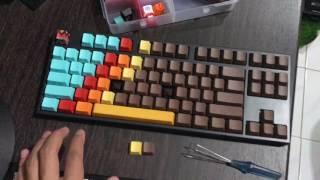 Cherry MX Blue sound vs MX Brown sound comparasion