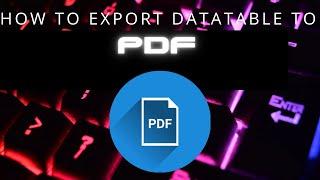 Convert Table Data to PDF using DataTable !! Convert Html Table To PDF Using JavaScript !!