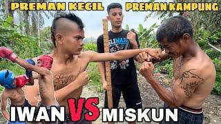 Pertandingan Tinju Preman Kampung Wak Miskun Vs Preman Kecil Iwan Sampai Emosi!