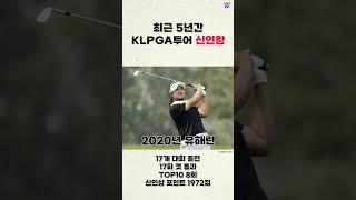 최근 5년간 KLPGA투어 신인왕 #klpga #shorts