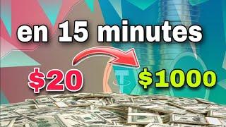 Passer de $20 à $1000 en 8 minutes chrono avec cette astuce || #cryptocurrency #usdt