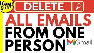 How to delete all emails from one sender in Gmail with a only few clicks