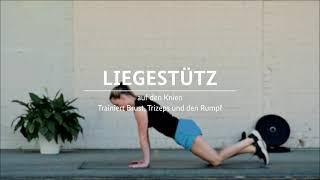 Übungen zur Vorbereitung auf den Sporttest – (7) Liegestütz auf den Knien