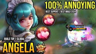 ANGELA BEST BUILD 2024 | BUILD TOP GLOBAL ANGELA GAMEPLAY | MOBILE LEGENDS