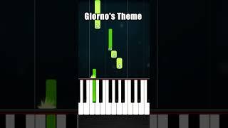 Giorno's Theme - EASY Piano Tutorial