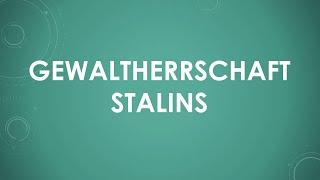 Gewaltherrschaft Stalins einfach und kurz erklärt