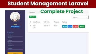 Student Management Project using Laravel 10