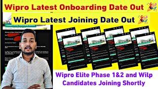 Wipro Candidates Onboarding & Joining Date Update | NGA Training | Connect Session | Survey Mail