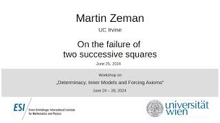 Martin Zeman - On the failure of two successive squares