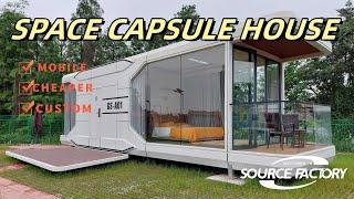 The capsule house was the perfect solution for retreat.#tinyhouse #factory #capsule #capsulehotel