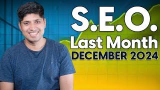 SEO Last Month December 2024 | Latest News About SEO, PPC, Ads, Meta, Google, OpenAI, and Twitter