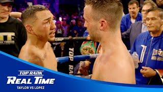 What Teofimo Said To Josh Taylor After Becoming Jr. Welterweight Champion | REAL TIME EPILOGUE