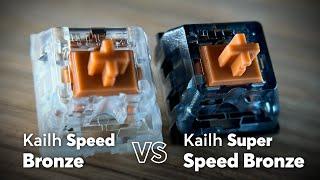 Kailh Speed Bronze VS SUPER Speed Bronze Sound Test | Fast Clickies!