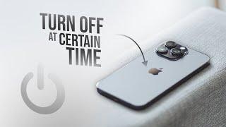How to Make iPhone Turn Off at a Certain Time