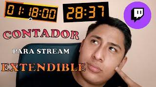 CÓMO HACER UN EXTENSIBLE EN TWITCH ⏰ CONTADOR para TWITCH ⏰ | ELABREGO