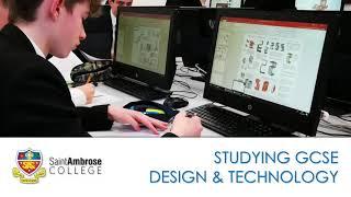 Studying GCSE Design and Technology at St Ambrose College