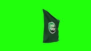 flag of Land Rover car brand green screen video 2021