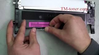 How to replace the toner cartridge chips for Samsung CLP-365W CLX-3305FW Printer