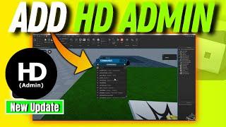 How to add hd admin to your game in roblox studio for free