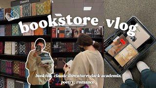 autumn bookstore vlog book shopping at barnes and noble + book haul (booktok, classic lit, poetry)