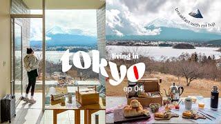 a week in tokyo | glamping in fuji, 18 dish breakfast, going to a japanese nail salon